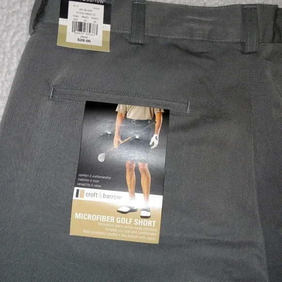 Croft & Barrow NWT Microfiber Golf Shorts size 36 - Picture 6 of 8